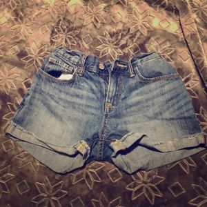 Blue jean shorts